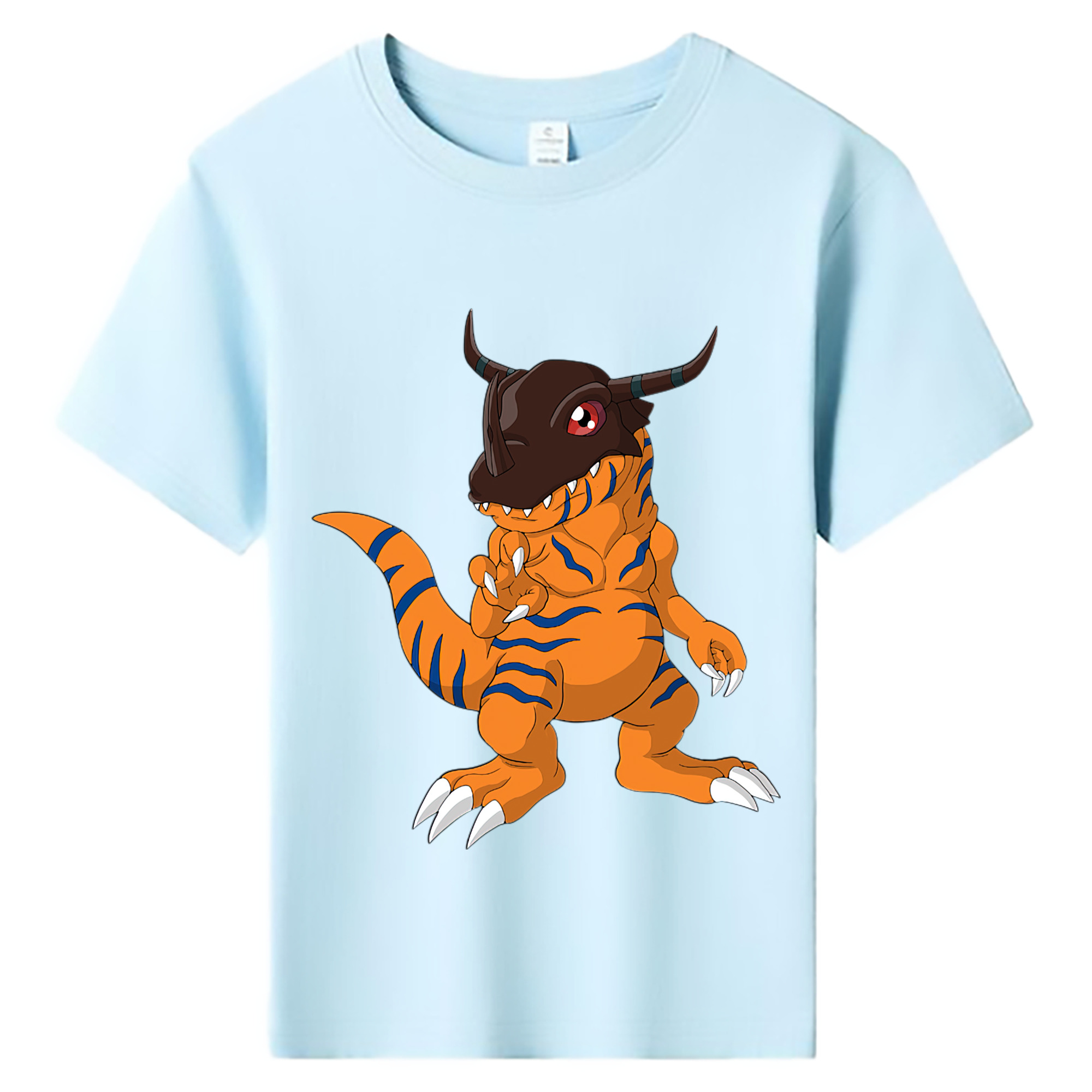 （画像用） Digimon デジタルモンスター/デジモン 綿100％キッズTシャツ（フロントプリント）